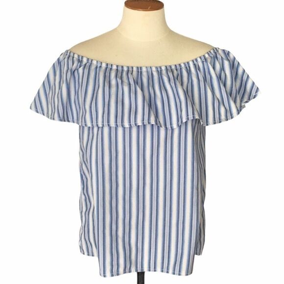 Altar'd State Striped Off Shoulder Top Size XS - Picture 1 of 3